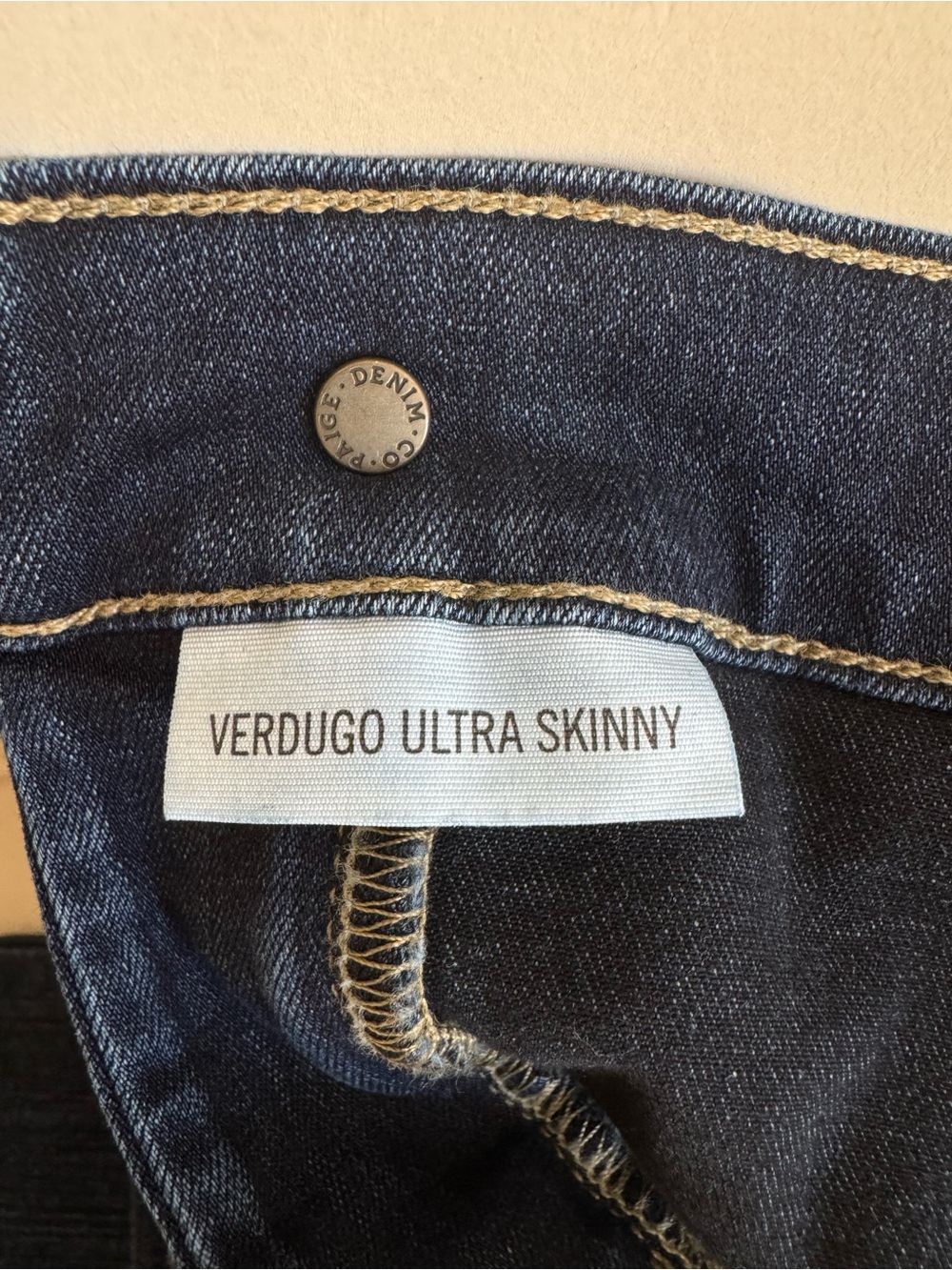 PAIGE Maternity Verdugo Skinny Jeans Blue Stretch Side Panels “Nottingham” - Picture 5 of 16